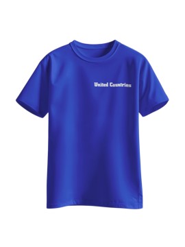 T-shirt Blue United Countries Man
