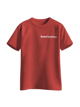T-shirt Red United Countries Man